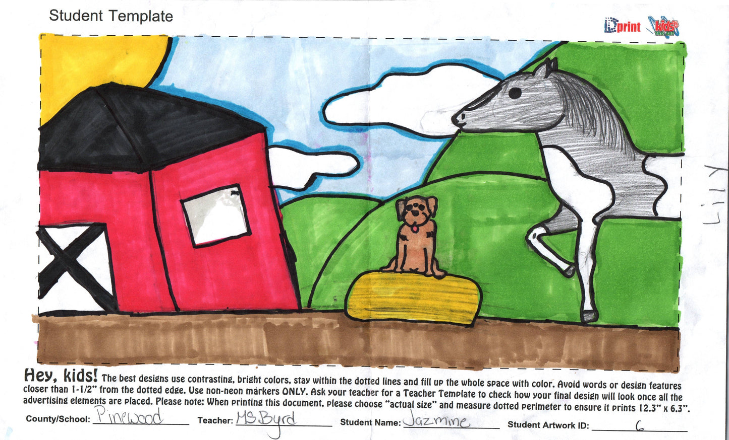 WAGGING TAIL - JAZMINE Y. - 2021 AWARDS KIDS TAG ART