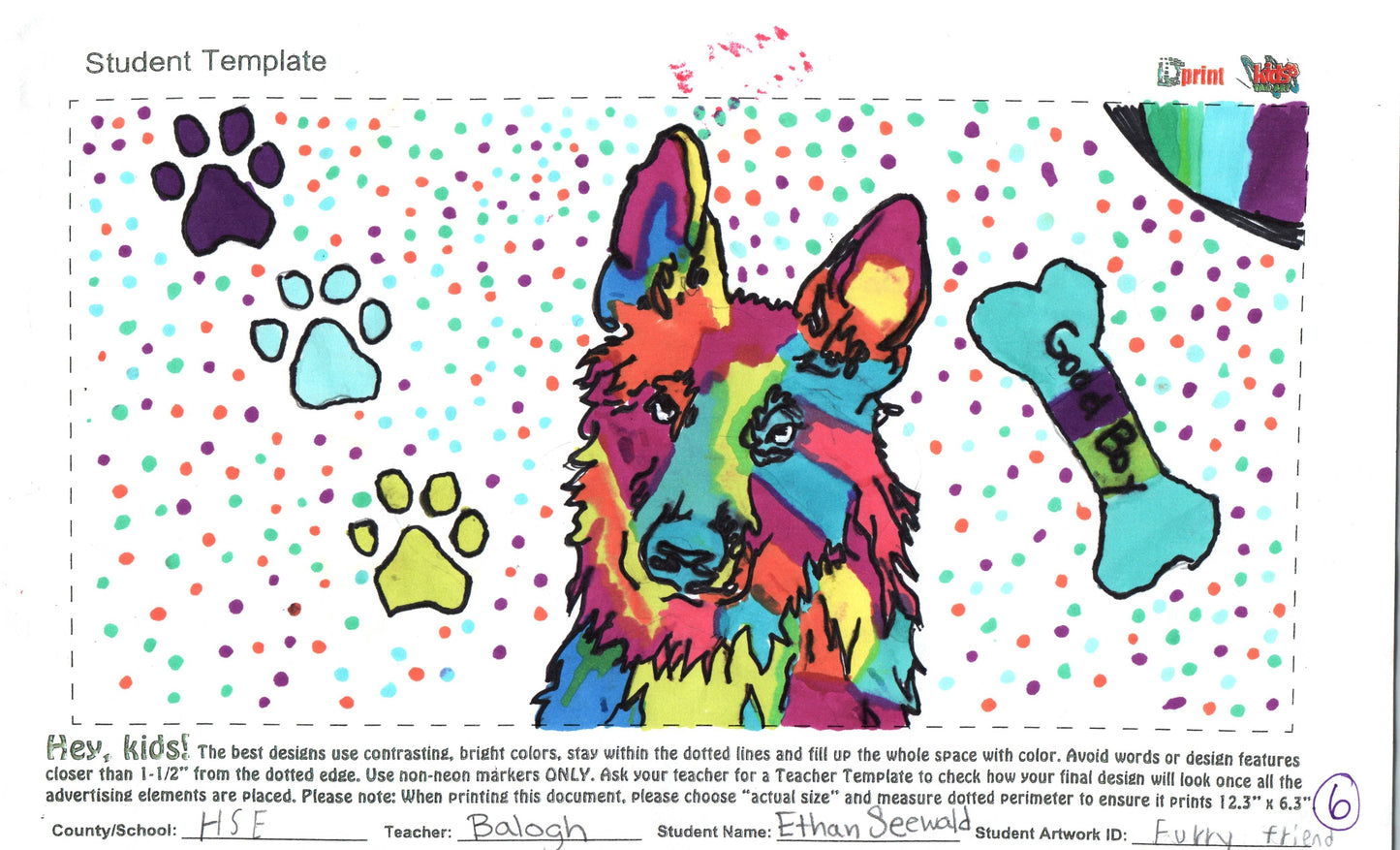 Wagging tail Award - Ethan Seewald - Hobe Sound Elementary